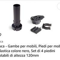 Gambe per mobili, Piedi per mobile in plastica 