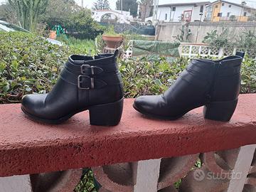 Stivaletto nero donna in pelle 37 Dame Rose