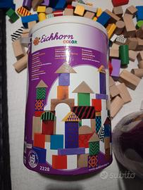 Mattoncini legno Eichorn 100pz