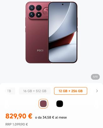 Smartphone POCO F9 Ultra 5G 12/256GB Dark Cherry