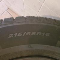 GOMME DA NEVE MISURA 215/65R16 + 4 CERCHI IN FERRO