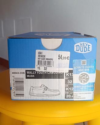 scarpe Hey Dude bambino, nr. 32