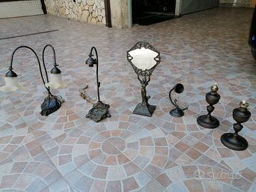 lampade in ottone  da tavolo