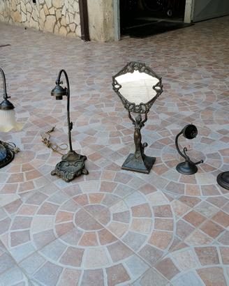 lampade in ottone  da tavolo