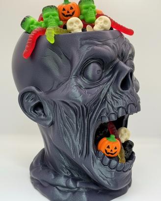 Testa zombie porta caramelle/ fioriera