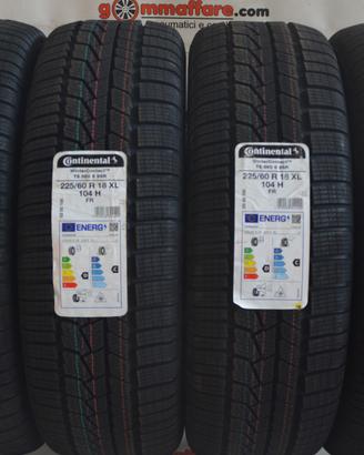 4 Pneumatici 225/60 R18 Continental Wintercontact 