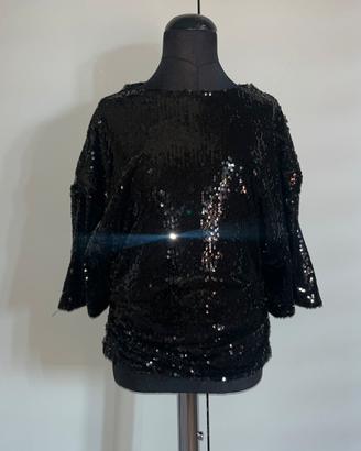 maglia con pailletes nuova taglia s