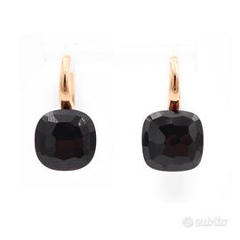Orecchini Pomellato Nudo in oro rosa con granato