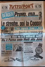 Giornali Tuttosport Inter-Salisburgo finale coppa