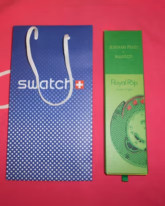 ROYAL POP AP X SWATCH GREEN 8  - ORIGINALE NUOVO
