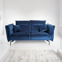 Divano in velluto blu