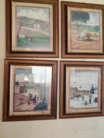 N. 4 quadri Quattro stagioni 