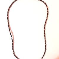 Collana unisex in oro giallo, argento e spinello 