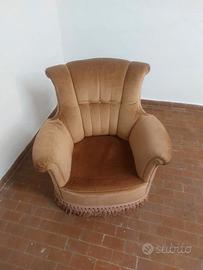Poltrona salotto in velluto