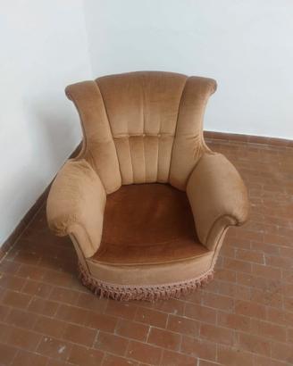 Poltrona salotto in velluto