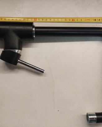 Rubinetto per lavello cucina nero 