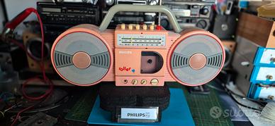 Radioregistratore Boombox  Anni '80 Philips Roller