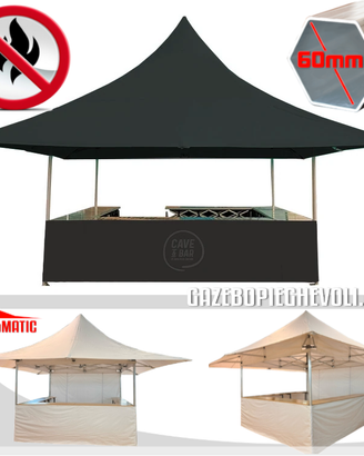 Chiosco pieghevole allumino gazebo portatile 5x5