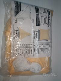 parasole a vela ombreggiante triangolare 5x4x3mt