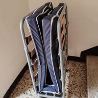 Brandina pieghevole con materasso