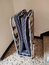 Brandina pieghevole con materasso