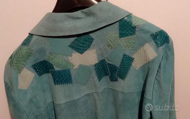 Giacca in pelle scamosciata Ermanno Daelli.