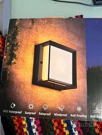 Lampada Parete Klighten Nero E27 Esterno/Interno