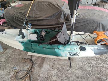 kayak tequila gtx angler point 65. 2 pezzi, garmin