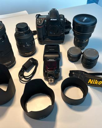 Nikon d700 14-24 2.8 80-200 2.8 28-70 2.8 e varie