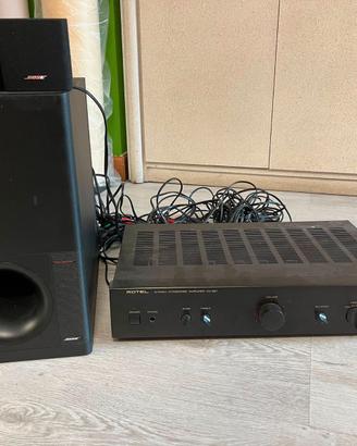 Sistema audio casse BOSE ampli ROTEL