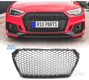 GRIGLIA PER AUDI A4 B9 15-19 LOOK RS NERO LUCIDO