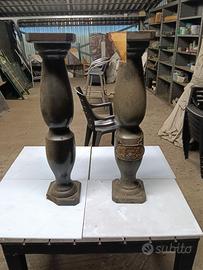 2 Colonne in Legno + 10 Lastre Policarbonato 6 mm.