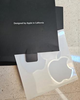 2 Adesivi Apple Bianchi Originali con Scatola