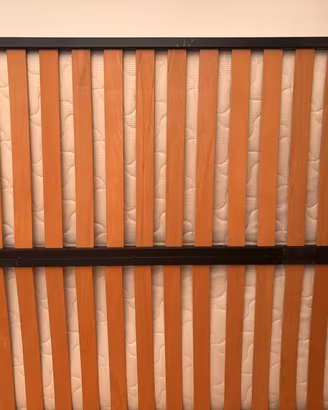 Rete in doghe e materasso a molle