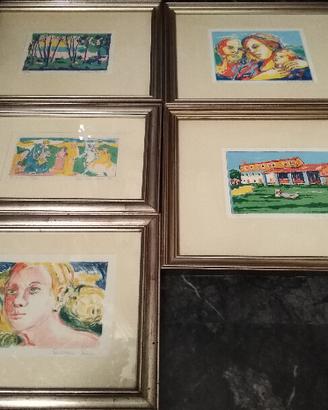 Ensemble di serigrafie Adriano Vavan