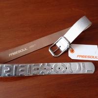 Cintura in vera pelle Freesoul col. argento 