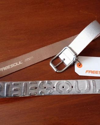Cintura in vera pelle Freesoul col. argento 