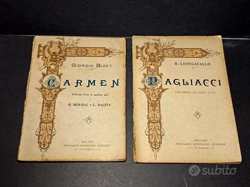 Coppia libretto opere vintage 