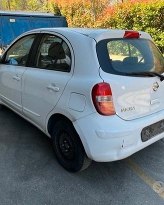Ricambi Nissan Micra 2011 5 porte 1200cc benzina