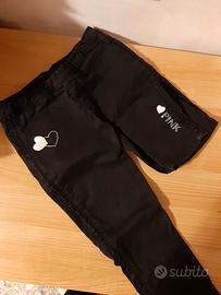Jeans bambina neri 9-10 anni Pink Original Marines