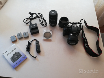 Canon 1000D + 3 batterie + Zaino Kata