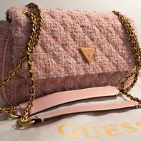 Borsa Guess rosa in lana