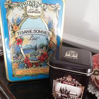 Scatole latta vintage shabby chic