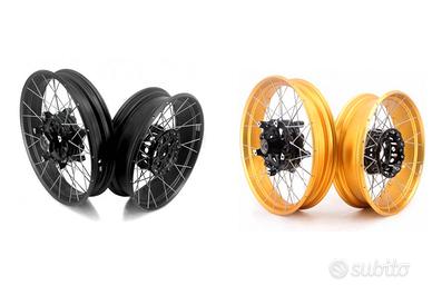 Cambio cerchi neri con oro BMW GS 1300