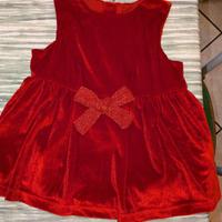 Vestito natalizio bimba 6-9m e 9-12m