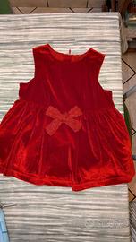 Vestito natalizio bimba 6-9m e 9-12m