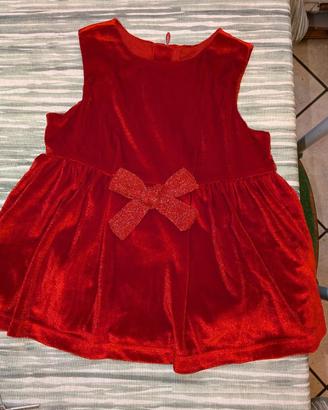 Vestito natalizio bimba 6-9m e 9-12m