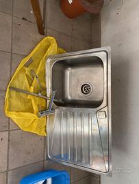 lavello inox + mixer