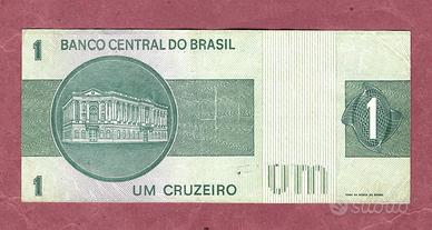 Banconota- Brasile- 1 Cruzeiro ( 1st TypE,Stamp B)