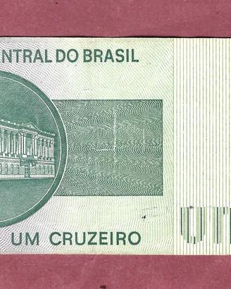 Banconota- Brasile- 1 Cruzeiro ( 1st TypE,Stamp B)